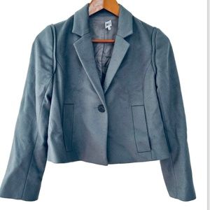 Tsesay blazer cropped gray size 2 wool